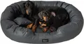 Exclusive Bed Hundebett Orthopädisches NANCY, Schlafplatz, Hundekissen, Hundematratz, Kunstleder, rutschfeste, abnehmbare Abdeckung, wasserabweisend, Bootsform