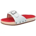 BERKEMANN Berkemann neutral Holz Noppen-Sandale Pantolette L Pantolette weiß 4,0