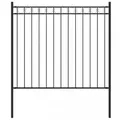 Gartenzaun Stahl 1,81x0,8 M Schwarz Vidaxl