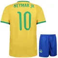 Brasilien Fußball Trikot Set Neymar - Kinder und Erwachsene - Jungen - Sportsachen - Geschenk - Sport t Shirt - Sportbekleidung - Größe S