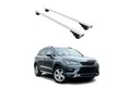 OMAC Dachträger Gepäckträger für Seat Ateca 2016-2025 Grundträger Metall Silber 2tlg (2-St), Wasserbeständig,Abnehmbar,Multifunktional,Leichtgewichtig