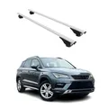 Dachträger Grundtäger für Seat Ateca 2016-2026 75kg Metall Silber 2 tlg