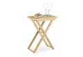 relaxdays Beistelltisch klappbar Bambus