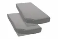 Otto Home Spannbettlaken "BLACKBERRY in BASIC und PREMIUM Qualität, 100% Baumwolle", grau, B/L: 90cm x 200cm, 2 Stk., Jersey (110 g/m²), 90x200 28cm
