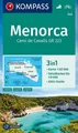KOMPASS Wanderkarte 243 Menorca 1:50.000 3in1 Wanderkarte mit Aktiv Guide und...