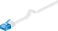 Goobay CAT 6A Flach-Patchkabel, U/UTP, weiß