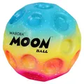 Waboba Moon Ball – am Höchsten Springender Gummiball – Patentiertes Original-Design – Ballkrater Erzeugen beim Aufprall ein knallendes Geräusch – Leicht Greifbar – Flummies für Kinder - Rainbow - 65mm