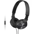 Sony Kopfhörer MDR-ZX310AP, schwarz, On-Ear, mit Mikrofon, kabelgebunden, 3,5mm Klinke
