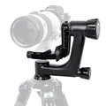 SIRU PH-10 Gimbal Stativkopf Kohlefaser, Gimbal Head Professional Heavy Duty 360°Panorama mit 15 KG Tragkraft, mit 1/4 Zoll Arca-Swiss Schnellwechselplatte für Kamera