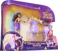 Unicorn Academy Set - Sophia und Licht-Magie Wildstar mit echter Mähne und Schweif sowie magischer Leuchtfunktion, ca. 12 cm große Originalfiguren zur beliebten Netflix Serie, für Kinder ab 4 Jahren