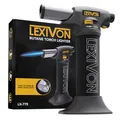 LEXIVON Bunsenbrenner Küche – Butan Flambierbrenner mit Kindersicherung & einstellbarer Flamme, Küchenbrenner & Blowtorch für Crème Brûlée & DIY | Aluminiumtank (LX-775)
