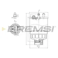 ORIGINAL® Bremsi Kraftstofffilter für VW POLO II GOLF II POLO Coupe POLO