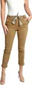 MIssisshop Female Damen Stretch Klassische Chino Hose (Mod. 366) braun XL
