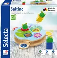 Selecta Kleinkindwelt Holz Saltino Frosch-Katapult mit Sortierfunktion 62072