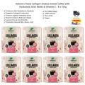 Nature's Finest Kollagen Arabica Instantkaffee mit Hyaluronsäure & Biotin x8
