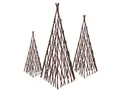 UNUS GARDEN Rankhilfe Rankgitter Pyramide 3er Set, 60x145x60cm, 60x115x60 und 50x90x50, Scherenspalier für Terrasse, Balkon oder Vorgarten