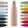 Blumtal Thermosflasche, Hellrosa, Metall, 0.75 L, Zylindrisch, Lfgb, hält warm, Kaffee & Tee, Tassen, Thermobecher