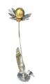 Jürgen Bocker - Gartenambiente Gartenstecker Blume Palermo Kugel gold matt 120 cm Deko Garten