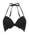 Hunkemöller Vorgeformtes Push-up Bügel-Bikinitop Scallop Cup A - E - Nero - 75C