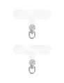 project-cb Phone Tether Tab 2 Pack,Universal Phone Lanyard Patch Without Adhesive,Phone Strap Replacement Part for Cell Phone (Transparent-Silber)