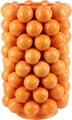 FURNARO Dekovase (1 St), Große Keramikvase in leuchtendem Orange mit strukturiertem Finish