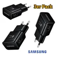 3x Original Samsung Schnelllade Adapter Ladegerät Netzteil Netzstecker
