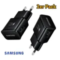 2x Original Samsung Schnelllade Adapter Ladegerät Netzteil Netzstecker