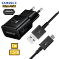 Original Schnellladegerät mit Ladekabel für Samsung S6 S7 S8+ S9 S10 S20 S21 S22