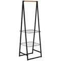 Brabantia Kleiderständer Linn, Schwarz, Metall, 60.6x190x57 cm, Garderobe, Garderobenständer