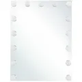 Beliani Badspiegel, Silber, Metall, Rechteckig, 40x50x3 cm, Badezimmer, Badezimmerspiegel, Badspiegel
