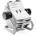 Durable Rollkartei 248223, Telindex, mit 500 bedruckten Karten, silber