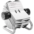 DURABLE Tagebuch Rollkartei Telindex 500 Karten 195x135x165mm silber silberfarben