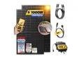 Balkonkraftwerk 1000W/800W Solaranlage mit Dach Halterung (Einzelmontage) Halterung Steckerfertig WIFI Komplettset Photovoltaik Anlage 800W, Kabellänge: 5m