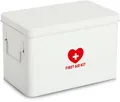 Zeller Present Aufbewahrungsbox Metall, weiß, robust, dekorativ, flexibles Ordungssystem