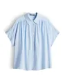 someday Damen Kurzarmbluse | Streifenbluse aus nachhaltiger ECOVERO™ Viskose Loose Fit Summer Breeze, 42