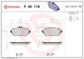 BREMBO Bremsbelagsatz Scheibenbremse PRIME P 50 118 für MERCEDES KLASSE W213 GLA