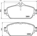 2x BREMBO Bremsbelagsatz, Scheibenbremse P 50 118 für MERCEDES-BENZ