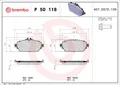 NEU - BREMBO P50118 Bremsbelagsatz, Scheibenbremse für MERCEDES-BENZ