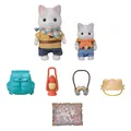 Sylvanian Family 5763 Duo-Abenteuer, Latte-Katzen-Bruder und Baby