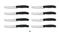 8er Set Victorinox Schweiz Tomatenmesser Küchenmesser Brötchenmesser SCHWARZ