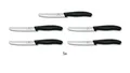 5er Set Victorinox Schweiz Tomatenmesser Küchenmesser Brötchenmesser SCHWARZ