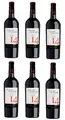 6 Flaschen Primitivo Negroamaro 14 a 0,75 L 13,5 % vol. Halbtrockener Rotwein