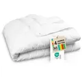 ZOLLNER 4-Jahreszeitenbett, 155 x 220 cm, 100% Polyester, vom Hotelwäschespezialisten weiß 155 cm x 220 cm