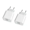 USB Ladegerät 2-Port, 2Pack 5V/2A USB Stecker Netzteil Ladestecker Adapter Plug Steckdose Netzstecker Ladeadapter für lPhone 14/13/12/11/11 Pro/11 Pro XS Max/XR/X/8 Plus/7 Plus/6/6s, lPad Charger