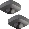 2x Oktaplex Präsenzmelder 360° IP65 Aufputz Decken Bewegungsmelder Außen & Innen 230V anthrazit