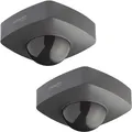 Oktaplex 2er Set Tim Präsenzmelder 360° Bewegungsmelder Aussen IP65 Infrarot-Bewegungssensor anthrazit 230V