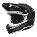 Motocross Helm BELL MOTO-10 SPHERICAL Schwarz Weiß Glänzend