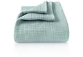 Laynenburg Tagesdecke Musselin aus 100% Baumwolle – Baumwolldecke, Kuscheldecke, Wohndecke als Sommerdecke, Bett-Überwurf, Couch-Überwurf, Sofa-Decke