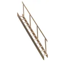 Dolle Raumspartreppe Kiel 174,5-283cm Fichte inkl. Geländer Nebentreppe