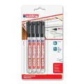 edding 400 Permanentmarker 1 mm 4er Set Schwarz wischfest wasserfest